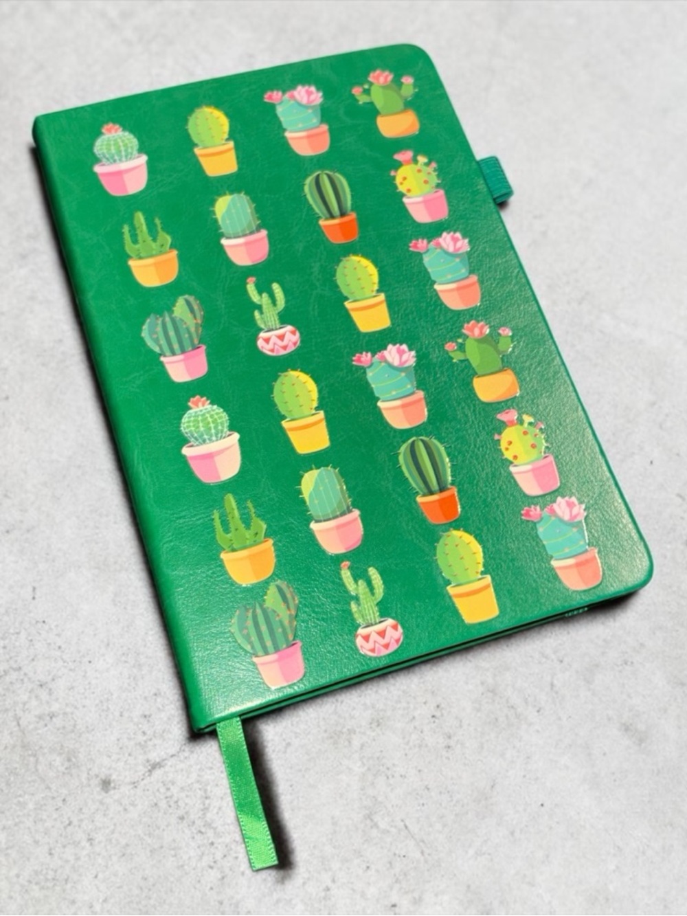 Green Cactus Notebook